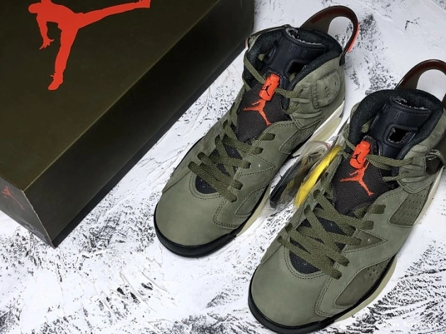 Air Scott Travis 6 Olive CN1084-200 x Medium Jordan 0816